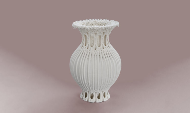 Of Lace and Porcelain: Bulbous Vase , 2021