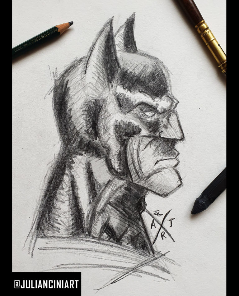 Quick Sketch: Batman Bust